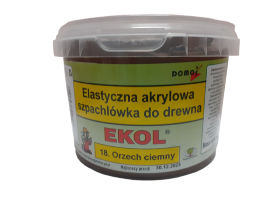 Elastyczna szpachlówka do drewna 1 kg Orzech Ciemny EKOL