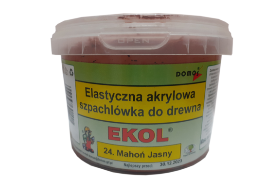 Elastyczna szpachlówka do drewna 1 kg Mahoń Jasny EKOL