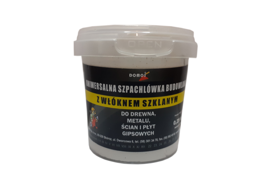 Uniwersalna szpachlówka budowlana z włóknem szklanym 0,25 kg