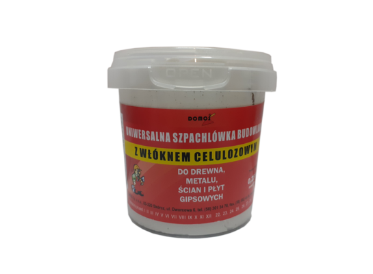 Uniwersalna szpachlówka budowlana z włóknem celulozowym 0,25 kg