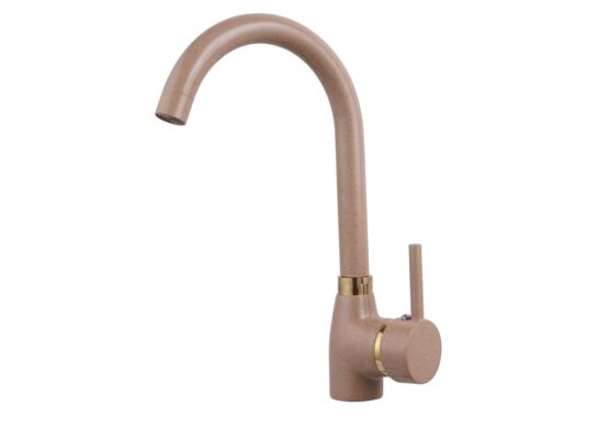 Bateria jednouchwytowa zlewozmywakowa sztorcowa LUNA LATTE - G