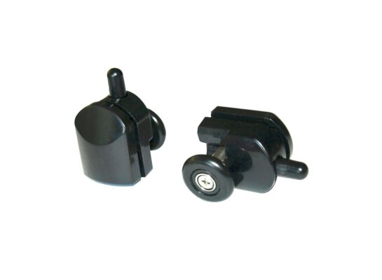 Rolki do kabin dolne Z7 BLACK, czarne Kerra