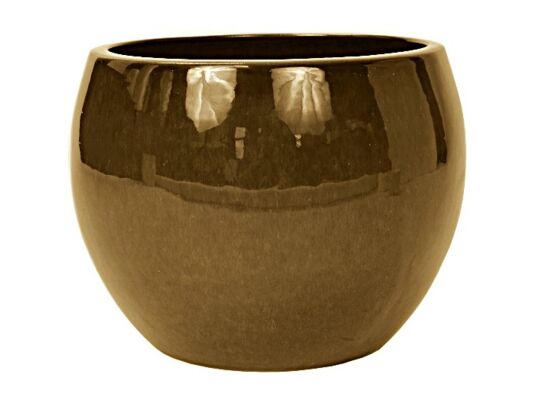 Donica szkliwo 34 x 48 mrozoodporna brąz CERMAX