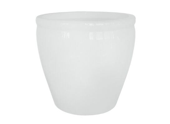 Donica szkliwo 31 x 33 mrozoodporna biała CERMAX