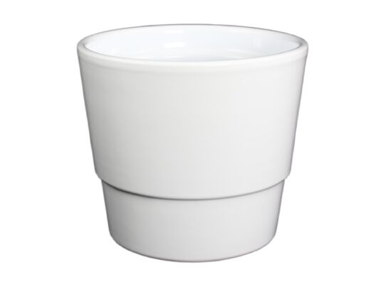 Donica ceramiczna 14 cm biała mat CERMAX