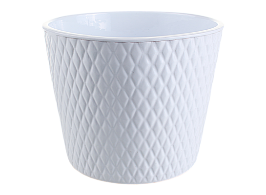 Osłonka ceramiczna harlekin 15 cm biała mat CERMAX