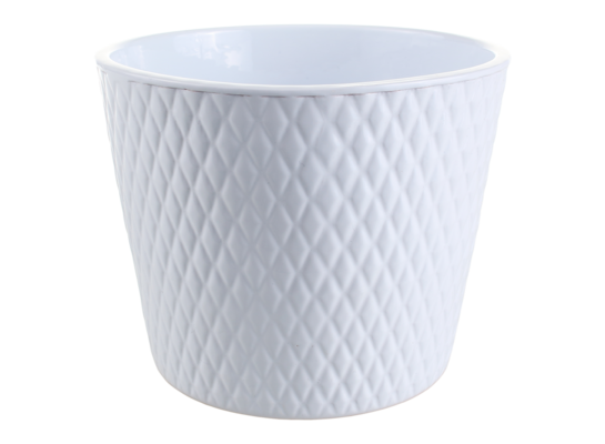 Osłonka ceramiczna harlekin 15 cm biała CERMAX