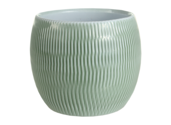 Osłonka ceramiczna 15 cm zielona szałwia CERMAX