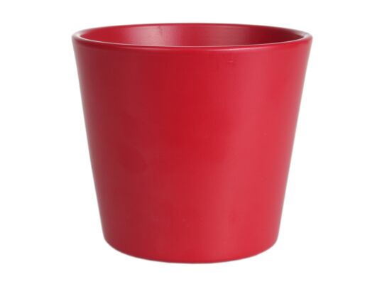 Osłonka ceramiczna 22 cm czerwony mat CERMAX