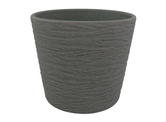 Osłonka ceramiczna 15 cm ciemny grafit struktura CERMAX