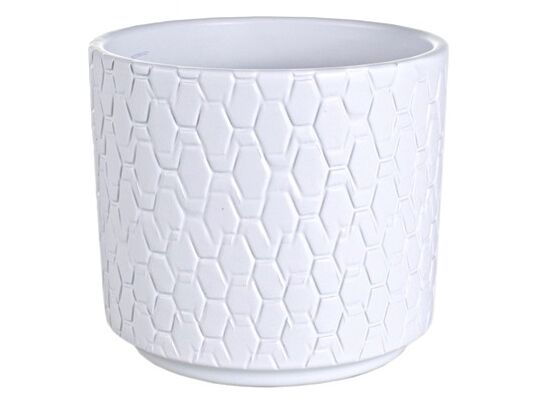 Osłonka ceramiczna Cylinder 14 cm biała Cermax