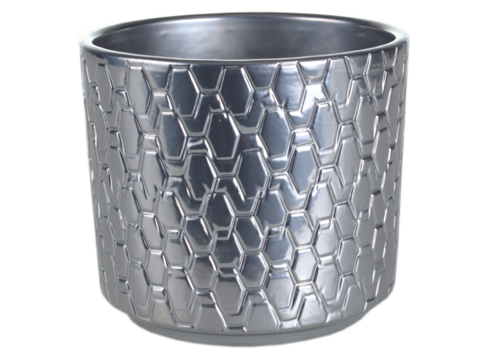 Osłonka ceramiczna Cylinder 16 cm chrom Cermax