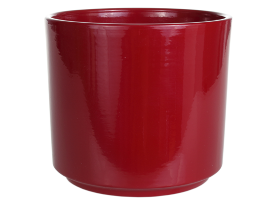 Osłonka ceramiczna cylinder 994 14 cm winna czerwień Cermax