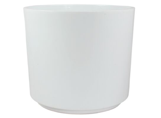 Osłonka cylinder ceramiczna 7 cm biała CERMAX