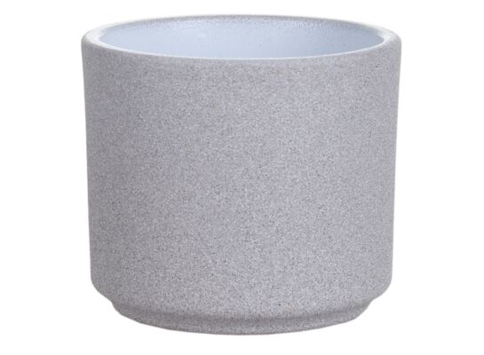 Osłonka cylinder ceramiczna 7 cm jasny grafit struktura CERMAX
