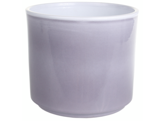 Osłonka cylinder ceramiczna 7 cm szary lazur CERMAX