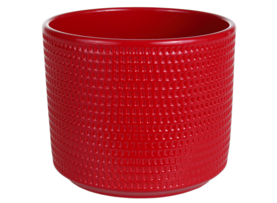 Osłonka ceramiczna cylinder calla 12,5 cm czerwona Cermax