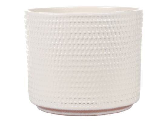 Osłonka ceramiczna cylinder calla 14 cm krem Cermax