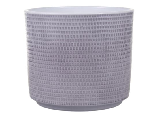 Osłonka cylinder calla ceramiczna 14 cm szary lazur CERMAX