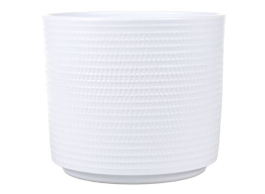 Osłonka ceramiczna cylinder calla 16 cm biała Cermax