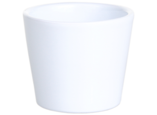 Osłonka ceramiczna prymula 440 12 cm biała mat Cermax