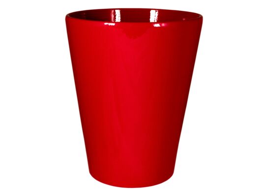 Osłonka storczyk calypso ceramiczna 13 cm czerwona CERMAX