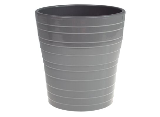 Osłonka storczyk ceramiczna 13 cm jasny grafit CERMAX