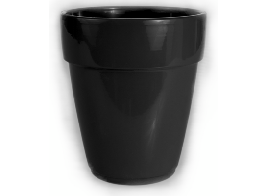 Osłonka storczyk ceramiczna 13 cm antracyt CERMAX