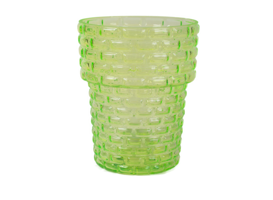 Osłonka szklana cegła 13,5 cm zielona CERMAX