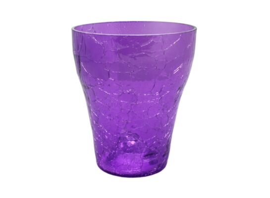 Osłonka szklana storczyk 15 cm kielich fiolet CERMAX