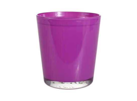 Osłonka szklana storczyk cyntia 13 x 13,5 cm jasny róż satynowy mat CERMAX