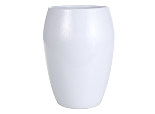Osłonka wazon ceramiczna 20 cm biała CERMAX