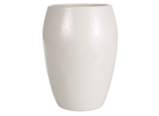 Osłonka wazon ceramiczna 20 cm krem CERMAX