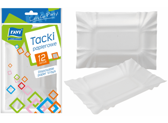 Tacka papierowa 13,5 x 20,5 cm 12 sztuk