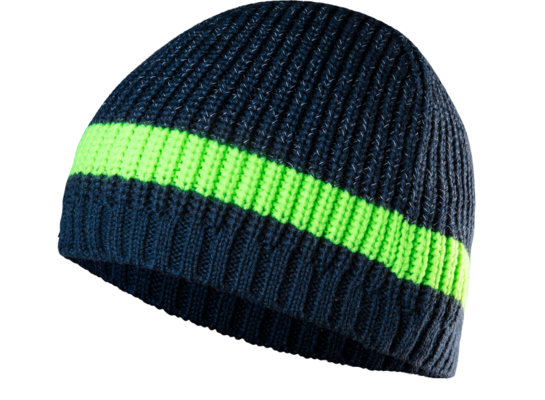 Czapka zimowa PREMIUM z elementami odblaskowymi wełna