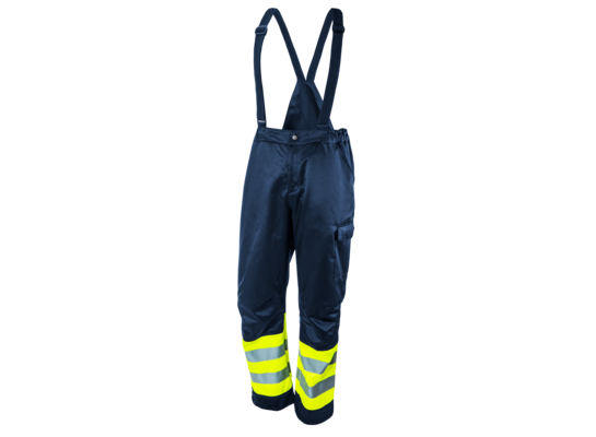 Ogrodniczki robocze ostrzegawcze granatowe rozmiar L