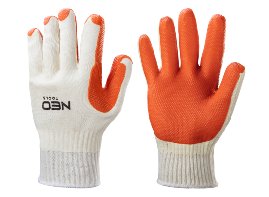 Rękawice robocze powleczone gumą 10"