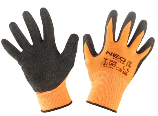 Rękawice robocze poliester pokryty lateksem (crincle)3131X rozmiar 8