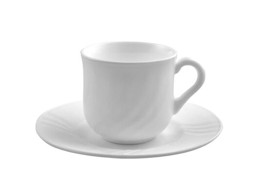 Zestaw filiżanek ze spodkiem EBRO 250 ml 12 elementów BORM