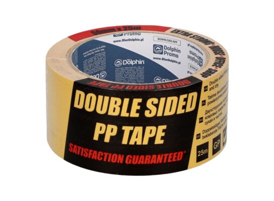 Taśma dwustronna 50 mm x 25 m Blue Dolphin