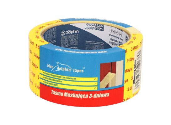 Taśma maskująca 48 mm x 32 m Blue Dolphin