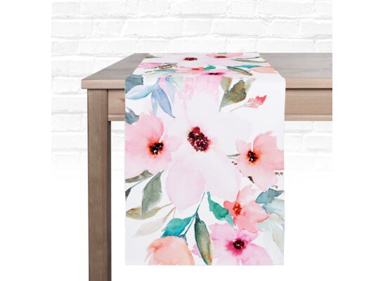 Bieżnik dekoracyjny 35 x 180 cm róż Floret