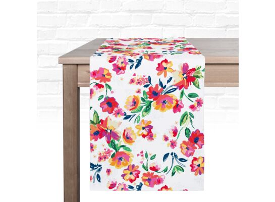 Bieżnik dekoracyjny 35 x 180 cm czerwony Floret