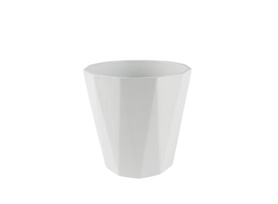 Osłonka ceramiczna flores biała 13,4 x 13,7 cm
