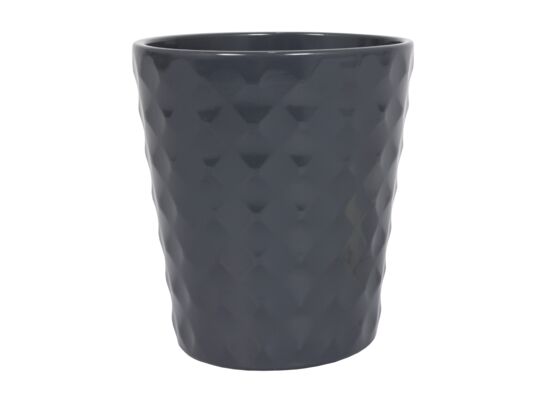 Osłonka ceramiczna borneo antracytowa 14,2 x 11,6 cm