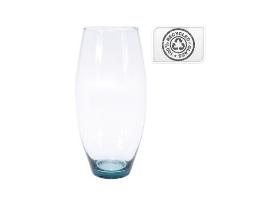 Wazon szklany transparentny 16 x 37 cm