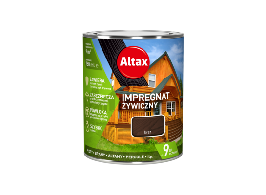 Impregnat żywiczny 0,75 l brąz Altax