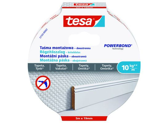 Taśma montażowa do tapet 19 mm x 5 m Tesa
