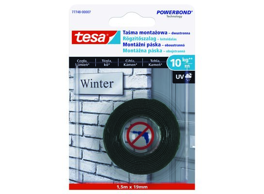 Taśma montażowa na zewnątrz 19 mm x 1,5 m Tesa