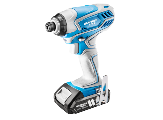 Zakrętarka udarowa akumulatorowa 2 x 18V Li-Ion/2.5Ah, walizka GRAPHITE PRO